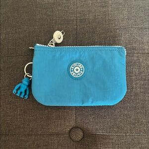 Kipling Turquoise Pouch with Keychain
